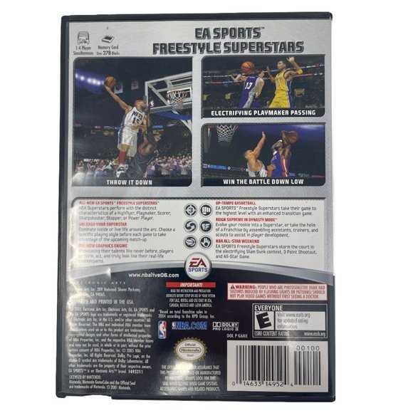 NBA Live 06 Basketball EA Sports Nintendo Gamecube - Picture 2 of 6
